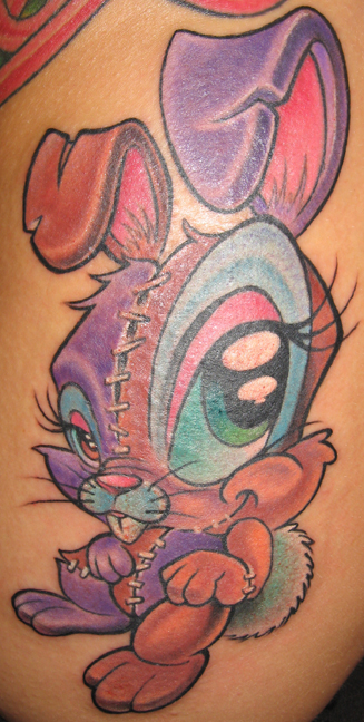 Looking for unique  Tattoos? Dead bunny tattoo